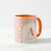 ボヘミアの水の色パステルモロッコピーチの誕生日 マグカップ (正面右)