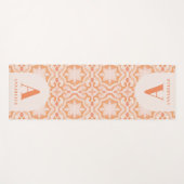 ボヘミアの水の色パステルモロッコピーチピンク ヨガマット (正面(横))