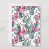 ボヘミアの水気が多い及び花柄|は感謝していしています サンキューカード (裏面)