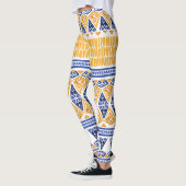 ボヘミアの水色:シームレスパタ芸術的ーン。 レギンス (左)