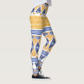 ボヘミアの水色:シームレスパタ芸術的ーン。 レギンス (右)