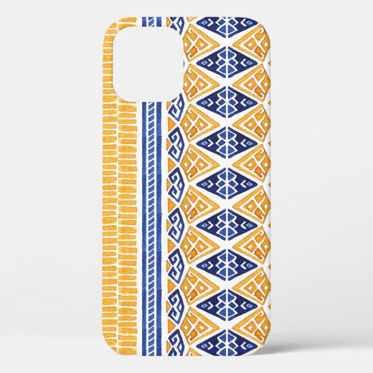 ボヘミアの水色：シームレスパタ芸術的ーン。 Case-Mate iPhoneケース (裏面)