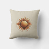 ボヘミアの混合ティール（緑がかった色）、マゼンタ、紫の花 クッション (裏面)