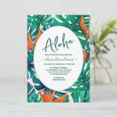 ボヘミアの熱帯フローラの赤ちゃんシャワー 招待状 (スタンド正面)