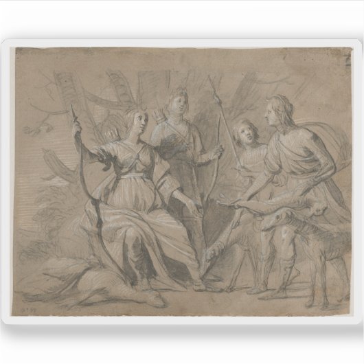 ボヘミアの王と女王のポートレート シール (正面)