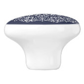 ボヘミアの白い花の曼荼羅 セラミックノブ (側面)