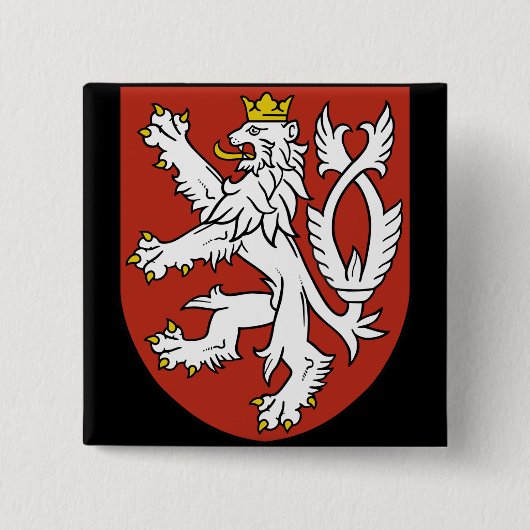 ボヘミアの紋章 缶バッジ (正面)