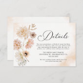 ボヘミアの結婚詳細エンクロージャカード エンクロージャーカード (正面/裏面)