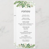 ボヘミアの緑の茶の長結婚さのメニュー メニュー (正面/裏面)