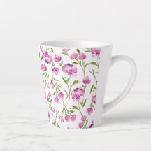 ボヘミアの緩い水色の花ピンクと緑