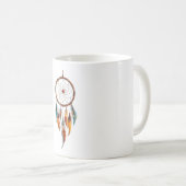 ボヘミアの羽毛ドリームキャッチャーマグ コーヒーマグカップ (正面右)