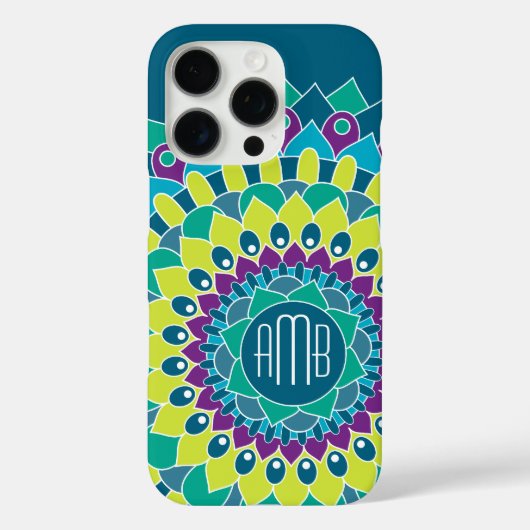 ボヘミアの花とモグラム Case-Mate iPhoneケース (裏面)