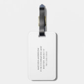 ボヘミアの花柄|の荷物のラベル ラゲッジタグ (裏面縦)