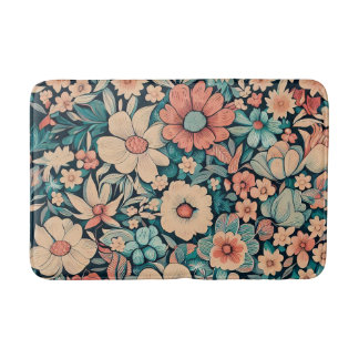 ボヘミアの花 バスマット