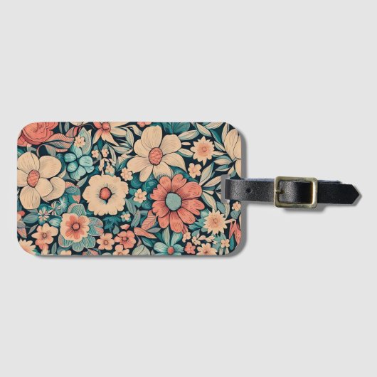 ボヘミアの花 ラゲッジタグ (正面横)