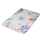 ボヘミアの花：水彩フローラバスマットby L バスマット (アングル)