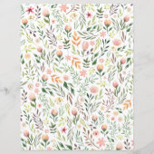 ボヘミアの葉水色の花 (裏面)