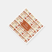 ボヘミアの部族のパターン赤ちゃんシャワー スタンダードカクテルナプキン (角)