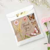 ボヘミアの野生の花々、蝶、小麦の茎 フェイバーバッグ (封をした状態)