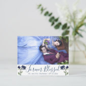 ボヘミアの野草 |クラシック永遠の青賛美色 ポストカード (スタンド正面)