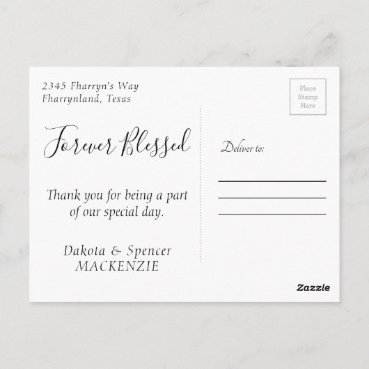 ボヘミアの野草 |クラシック永遠の青賛美色 ポストカード (裏面)