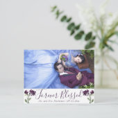 ボヘミアの野草 |パープルフォーエバー賛美ト写真 ポストカード (スタンド正面)