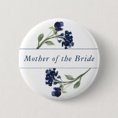 ボヘミアの野草 |ブルーフローラ結婚披露宴 缶バッジ (正面)