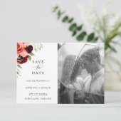 ボヘミアの開花写真の日付を保存 案内状 (スタンド正面)