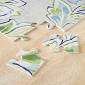 ボヘミアの青い花 ジグソーパズル (側面)