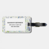 ボヘミアの青い花 ラゲッジタグ (裏面横)