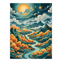 ボヘミアの風景 – 穏やかな流れる川