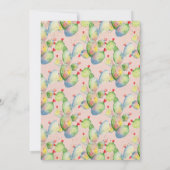 ボヘミアの魅力的なフェスタの結婚式のリハーサルの夕食 招待状 (裏面)