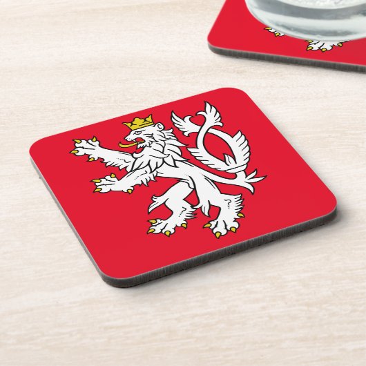 ボヘミアのheraldicライオン コースター (左側)