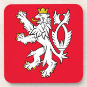 ボヘミアのheraldicライオン コースター (正面)