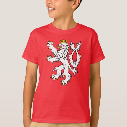 ボヘミアのheraldicライオン tシャツ (正面)