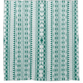 ボヘミアオーナメント30122020ピーコック シャワーカーテン (正面)