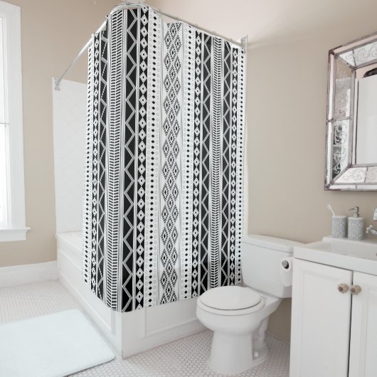 ボヘミアオーナメント シャワーカーテン (インサイチュ)