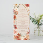 ボヘミアカラフル秋フローラセージ錆びカラフル メニュー (スタンド正面)