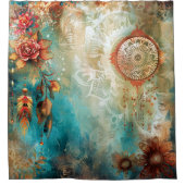 ボヘミアスタイルシャワーカーテン シャワーカーテン (正面)