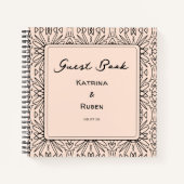 ボヘミアスタイルトライバルパタンスパイラルノート ノートブック (正面)