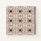 ボヘミアスタイルトライバルパタンスパイラルノート ノートブック (裏面)