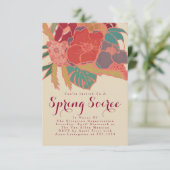 ボヘミアスタイルパーティー招待 – フローラヴィンテージ 招待状 (スタンド正面)
