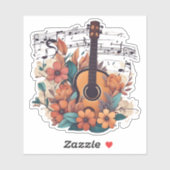 ボヘミアスタイルミュージカルギター防水 シール (シート)