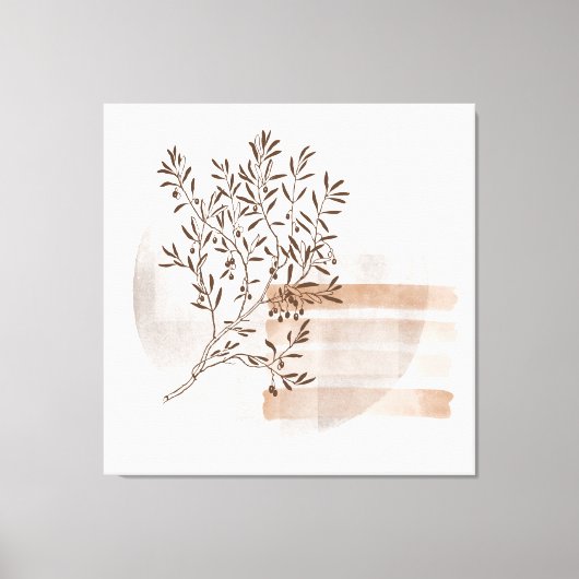 ボヘミアスタイル抽象芸術フローラアートキャンバスプリント キャンバスプリント (正面)