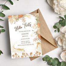 ボヘミアスタイル30th誕生日パーティの招待状