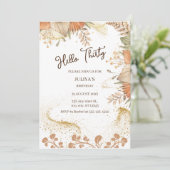 ボヘミアスタイル30th誕生日パーティの招待状 招待状 (スタンド正面)