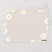 ボヘミアデイジーフローラベビー葉書用ブック ポストカード (裏面)