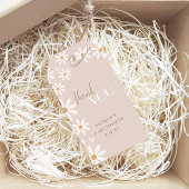 ボヘミアデイジーベビーイン開花ベイビーシャワーありがとう ギフトタグ