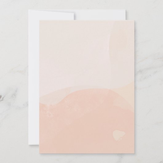 ボヘミアバラバプテスマ《キリスト教》洗礼式や命名式ベビーガール 招待状 (裏面)