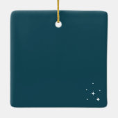 ボヘミアビーチパームツリーフォトセラミックオーナメント セラミックオーナメント (裏面)